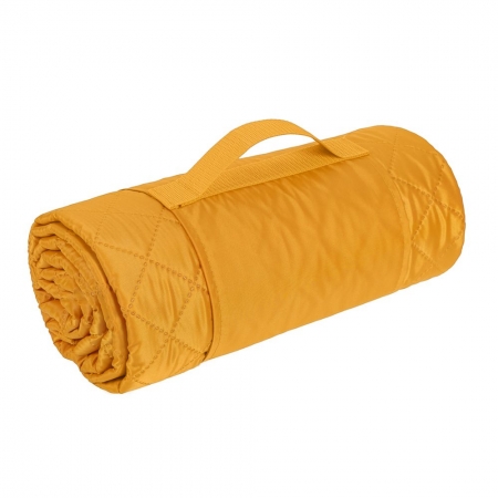 Плед для пикника Comfy, желтый купить с нанесением логотипа оптом на заказ в интернет-магазине Санкт-Петербург