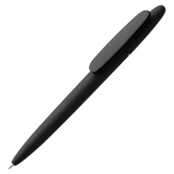 Ручка шариковая Prodir DS5 TRR-P Soft Touch, черная купить с нанесением логотипа оптом на заказ в интернет-магазине Санкт-Петербург