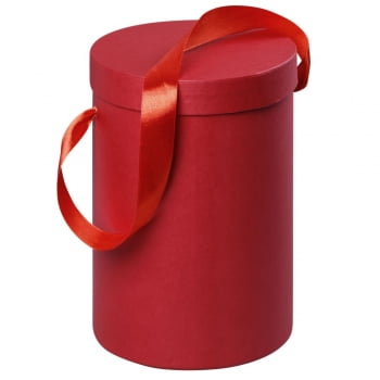 Подарочная коробка Rond, красная купить с нанесением логотипа оптом на заказ в интернет-магазине Санкт-Петербург