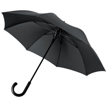 Зонт Alessio, черный купить с нанесением логотипа оптом на заказ в интернет-магазине Санкт-Петербург