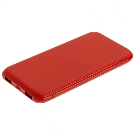 Внешний аккумулятор Uniscend All Day Compact 10 000 мАч, красный купить с нанесением логотипа оптом на заказ в интернет-магазине Санкт-Петербург