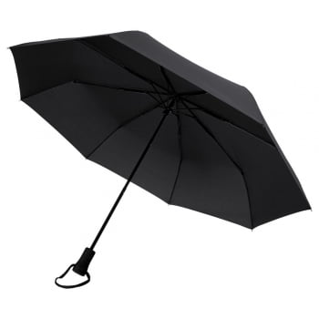 Зонт складной Hogg Trek, черный купить с нанесением логотипа оптом на заказ в интернет-магазине Санкт-Петербург