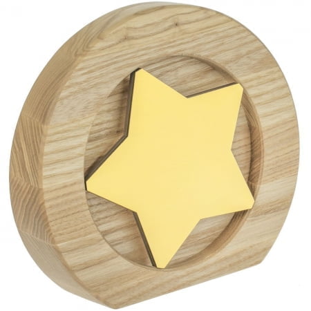 Стела Constanta Light, с золотистой звездой купить с нанесением логотипа оптом на заказ в интернет-магазине Санкт-Петербург