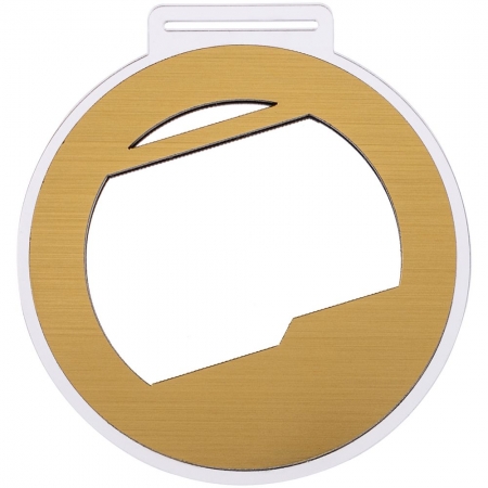 Медаль Vittoria, золотистая купить с нанесением логотипа оптом на заказ в интернет-магазине Санкт-Петербург