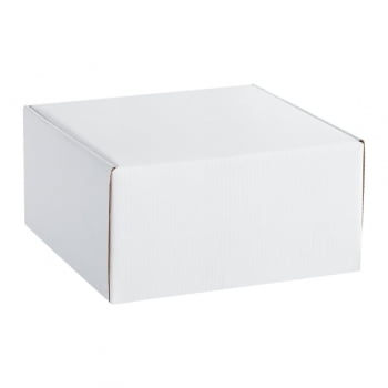 Коробка Medio, белая купить с нанесением логотипа оптом на заказ в интернет-магазине Санкт-Петербург