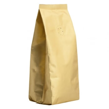 Кофе в зернах, в золотистой упаковке купить с нанесением логотипа оптом на заказ в интернет-магазине Санкт-Петербург