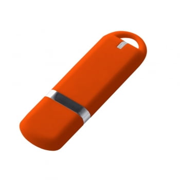 Флешка Memo, 8 Гб, оранжевая купить с нанесением логотипа оптом на заказ в интернет-магазине Санкт-Петербург