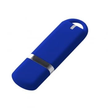 Флешка Memo, 8 Гб, синяя купить с нанесением логотипа оптом на заказ в интернет-магазине Санкт-Петербург