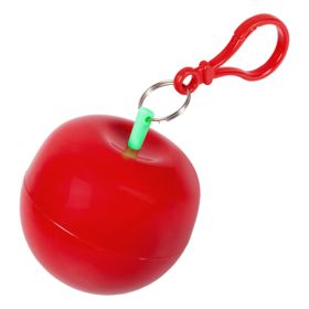 Дождевик в футляре «Фрукт», яблоко купить оптом с нанесение логотипа в Санкт-Петербурге