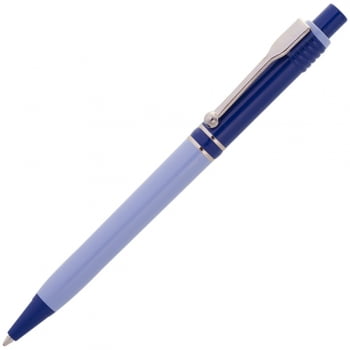Ручка шариковая Raja Shade, синяя купить с нанесением логотипа оптом на заказ в интернет-магазине Санкт-Петербург