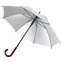 Зонт-трость Standard, серебристый купить с нанесением логотипа оптом на заказ в интернет-магазине Санкт-Петербург
