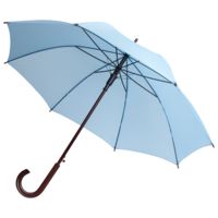Зонт-трость Standard, голубой купить с нанесением логотипа оптом на заказ в интернет-магазине Санкт-Петербург