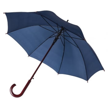 Зонт-трость Unit Standard, темно-синий купить с нанесением логотипа оптом на заказ в интернет-магазине Санкт-Петербург