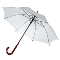 Зонт-трость Standard, белый купить с нанесением логотипа оптом на заказ в интернет-магазине Санкт-Петербург