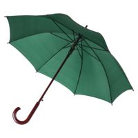 Зонт-трость Standard, зеленый купить с нанесением логотипа оптом на заказ в интернет-магазине Санкт-Петербург