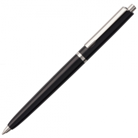 Ручка шариковая Classic, черная купить с нанесением логотипа оптом на заказ в интернет-магазине Санкт-Петербург