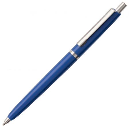 Ручка шариковая Classic, ярко-синяя купить с нанесением логотипа оптом на заказ в интернет-магазине Санкт-Петербург