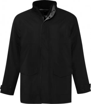 Куртка унисекс RECORD черная купить с нанесением логотипа оптом на заказ в интернет-магазине Санкт-Петербург