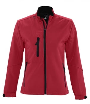 Куртка женская на молнии ROXY 340 красная купить с нанесением логотипа оптом на заказ в интернет-магазине Санкт-Петербург