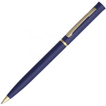 Ручка шариковая Euro Gold, синяя купить с нанесением логотипа оптом на заказ в интернет-магазине Санкт-Петербург
