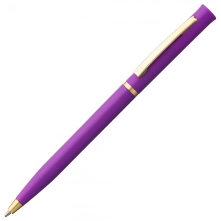 Ручка шариковая Euro Gold,фиолетовая купить с нанесением логотипа оптом на заказ в интернет-магазине Санкт-Петербург