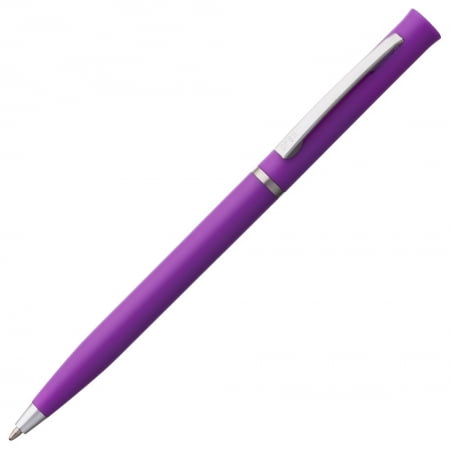 Ручка шариковая Euro Chrome,фиолетовая купить с нанесением логотипа оптом на заказ в интернет-магазине Санкт-Петербург