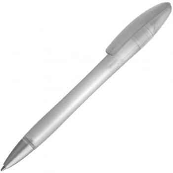 Ручка шариковая Moon, белая купить с нанесением логотипа оптом на заказ в интернет-магазине Санкт-Петербург