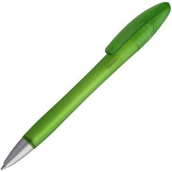 Ручка шариковая Moon, зеленая купить с нанесением логотипа оптом на заказ в интернет-магазине Санкт-Петербург
