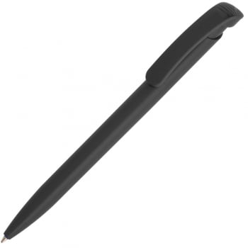 Ручка шариковая Clear Solid, черная купить с нанесением логотипа оптом на заказ в интернет-магазине Санкт-Петербург