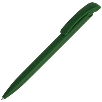 Ручка шариковая Clear Solid, зеленая купить с нанесением логотипа оптом на заказ в интернет-магазине Санкт-Петербург