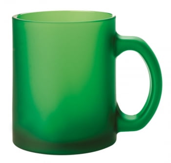 Кружка матовая, зеленая купить с нанесением логотипа оптом на заказ в интернет-магазине Санкт-Петербург