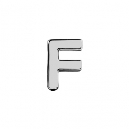 Элемент брелка-конструктора «Буква F» купить с нанесением логотипа оптом на заказ в интернет-магазине Санкт-Петербург