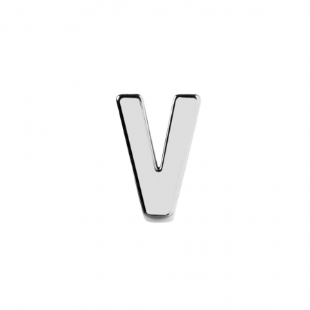 Элемент брелка-конструктора «Буква V» купить с нанесением логотипа оптом на заказ в интернет-магазине Санкт-Петербург