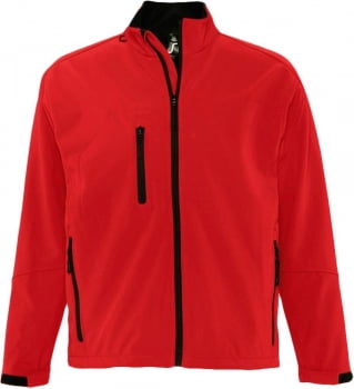 Куртка мужская на молнии RELAX 340, красная купить с нанесением логотипа оптом на заказ в интернет-магазине Санкт-Петербург