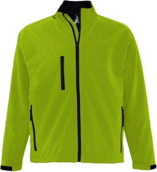 Куртка мужская на молнии RELAX 340, зеленая купить с нанесением логотипа оптом на заказ в интернет-магазине Санкт-Петербург