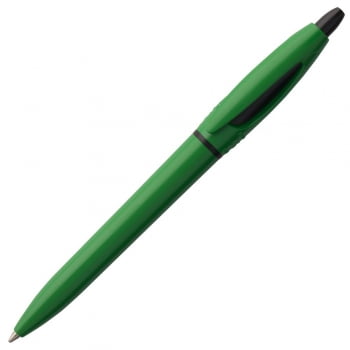 Ручка шариковая S! (Си), зеленая купить с нанесением логотипа оптом на заказ в интернет-магазине Санкт-Петербург