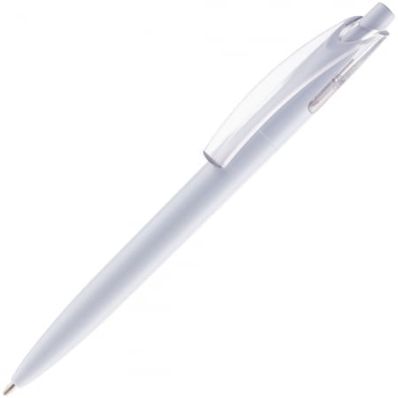 Ручка шариковая Bento, белая купить с нанесением логотипа оптом на заказ в интернет-магазине Санкт-Петербург