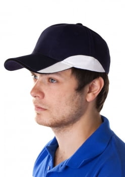Бейсболка Unit Discovery, синяя с белым купить с нанесением логотипа оптом на заказ в интернет-магазине Санкт-Петербург