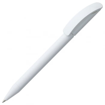 Ручка шариковая Prodir DS3 TPP, белая купить с нанесением логотипа оптом на заказ в интернет-магазине Санкт-Петербург