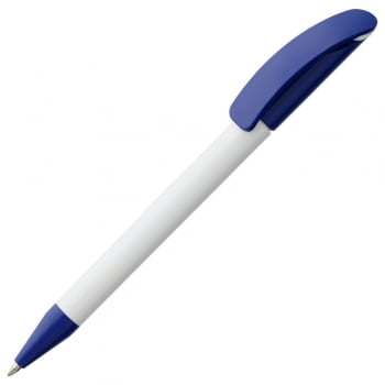 Ручка шариковая Prodir DS3 TPP Special, белая с синим купить с нанесением логотипа оптом на заказ в интернет-магазине Санкт-Петербург