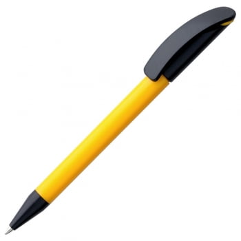 Ручка шариковая Prodir DS3 TPP Special, желтая с черным купить с нанесением логотипа оптом на заказ в интернет-магазине Санкт-Петербург
