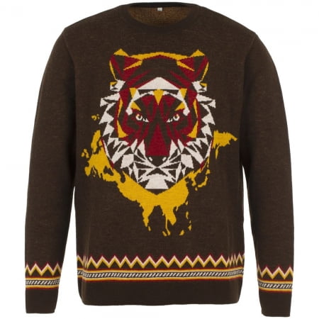 Джемпер Totem Tiger, коричневый купить с нанесением логотипа оптом на заказ в интернет-магазине Санкт-Петербург