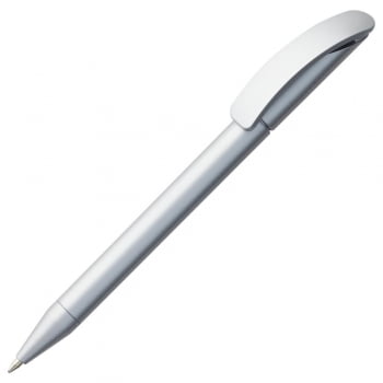 Ручка шариковая Prodir DS3 TAA, серебристая купить с нанесением логотипа оптом на заказ в интернет-магазине Санкт-Петербург