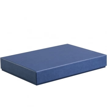 Коробка под ежедневник, синяя купить с нанесением логотипа оптом на заказ в интернет-магазине Санкт-Петербург