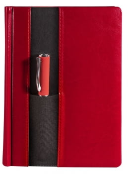 Ежедневник «Футляр», датированный, красный купить с нанесением логотипа оптом на заказ в интернет-магазине Санкт-Петербург