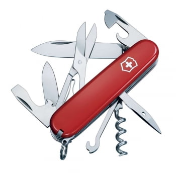 Офицерский нож CLIMBER 91, красный купить с нанесением логотипа оптом на заказ в интернет-магазине Санкт-Петербург