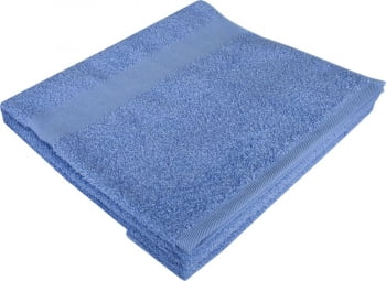 Полотенце махровое Large, голубое купить с нанесением логотипа оптом на заказ в интернет-магазине Санкт-Петербург