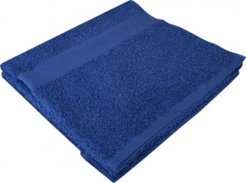 Полотенце махровое Large, синее купить с нанесением логотипа оптом на заказ в интернет-магазине Санкт-Петербург