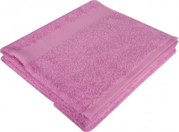 Полотенце махровое Large, розовое купить с нанесением логотипа оптом на заказ в интернет-магазине Санкт-Петербург