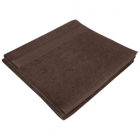 Полотенце Soft Me Large, коричневое купить с нанесением логотипа оптом на заказ в интернет-магазине Санкт-Петербург